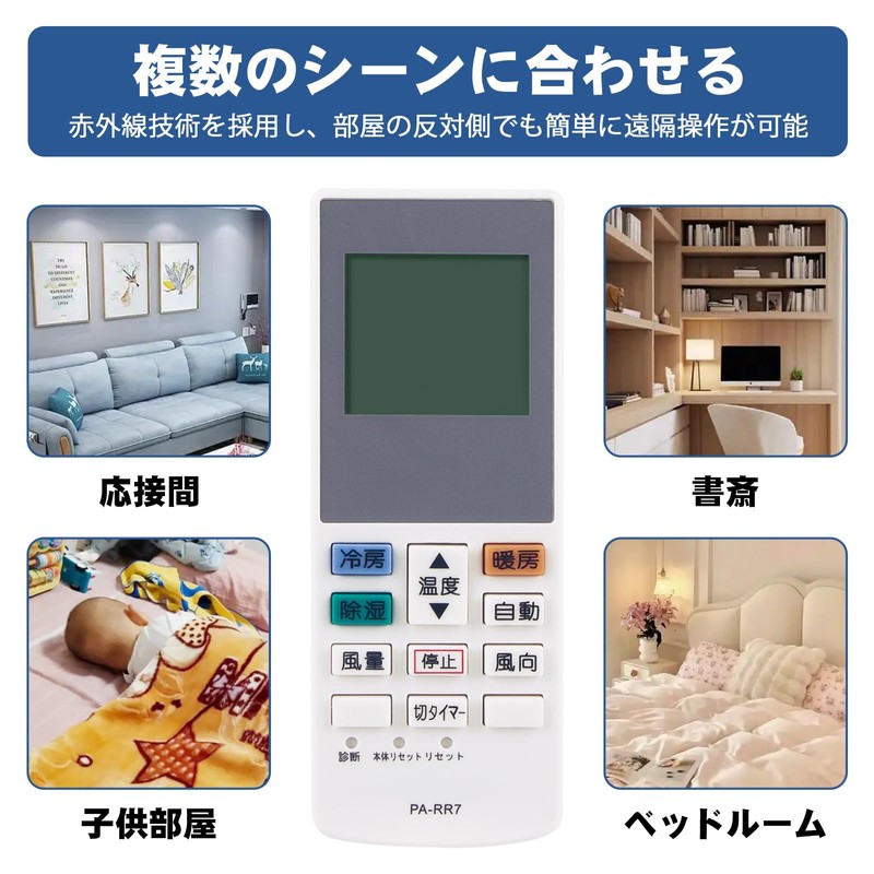 AULCMEET Air Conditioner Remote Control Fit for Panasonic Easy Remote