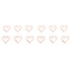 100pcs Heart Shape Paper Clips Cute Metal Paper Clips Portable