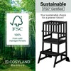 COSYLAND Toddler Standing Tower - Adjustable Height Toddler Kitchen Stool