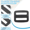 PATIKIL Plastic Slide Buckle 1 Inch(25mm), 20 Pack Rectangle Tri-Glide