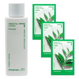 Innisfree Green Tea Lotion for Men+ (Free Gift: 3 Green Tea Masks) / 그린티 로션 포맨+(그린티 마스크 3매 증정)