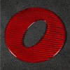 Left Hand Drive Carbon Fiber Interior Steering Wheel Sticker Trim
