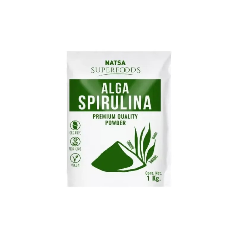 Alga Spirulina Polvo Premium, 1 Kg