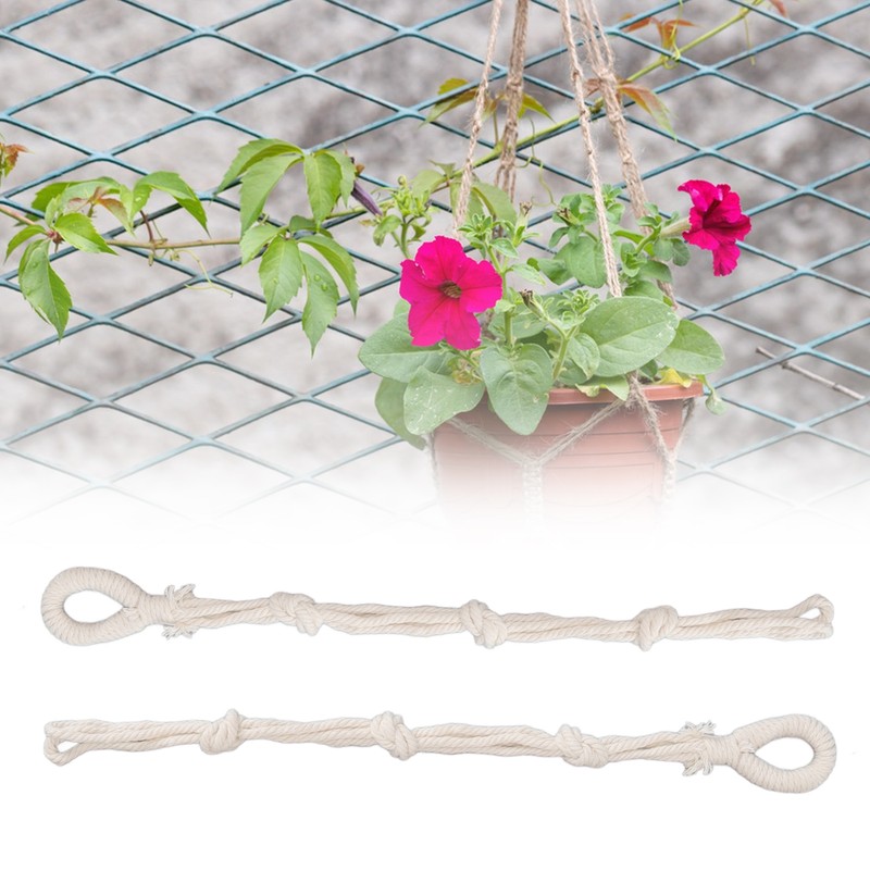 6 Pcs Macrame Plant Hanger Braided Cotton Rope Adjustable Hanging