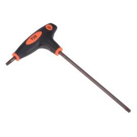 CoCud Tamper Proof Torx T25 Torx S2 Steel T-Handle Star Wrench Black for Basic Home Repair and Machine Maintenance 1 Piece