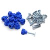 Fasten Tight Pet Carrier Fasteners - Blue 16 Pack (Short