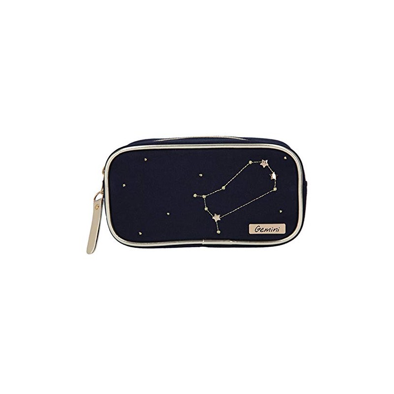 Depesche TOPModel 10861-027 Cosmetic Bag Dark Blue Decorated with Gemini