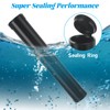 LOPYXBR 100 PCS 116 mm Pre Roll Tubes Black Plastic