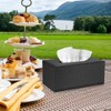 BTSKY PU Leather Rectangular Tissue Holder Box - Household/Office Tissue