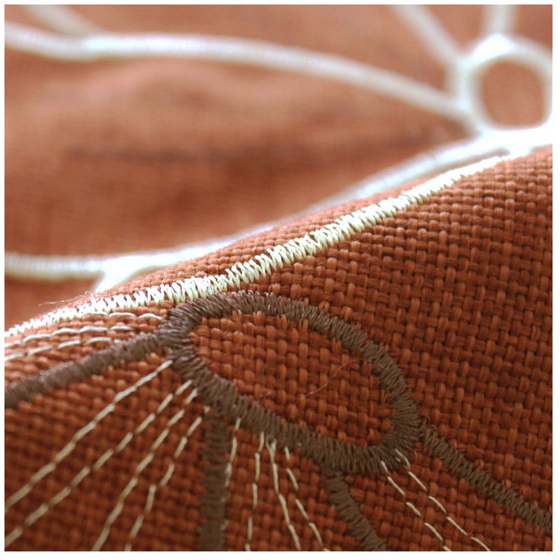 meri-naito Cushion Cover "Linnaea spaethiana 銘仙 Format 55 × 59