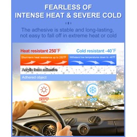 PHIXBEAR 48 Pcs Round Double Sided Sticky Pads Heavy Duty, Made of 3M VHB, Extreme Mounting Foam Tape, Strong Adhesive Tape Squares Waterproof Heat Resistant, Car Home Outdoor Use, 1.18 Inch