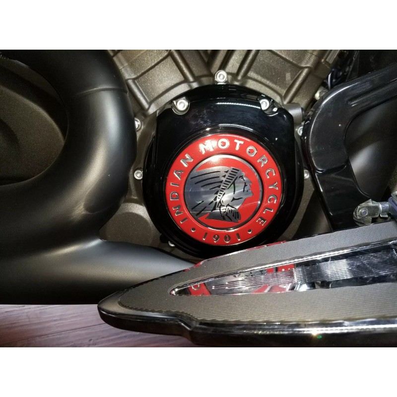 INDIAN CHALLENGER MOTORCYCLE CAM COVER DECAL SET