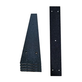 Non Slip Decking Strip, zosenda 5 Pcs 50mm x 400mm Anti-Slip Floor Decking Grip, Timber Wooden Stop Slipping Tape Black Safety Treads (Black)