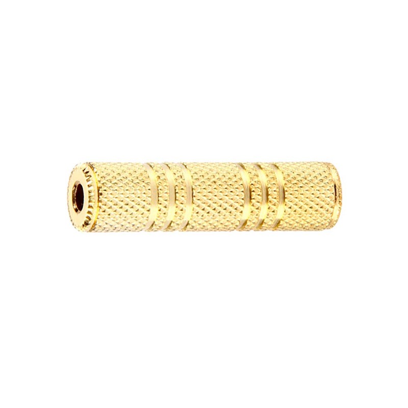 SatelliteSale Auxiliary 3.5mm Jack Stereo Female to Female Extension Gold