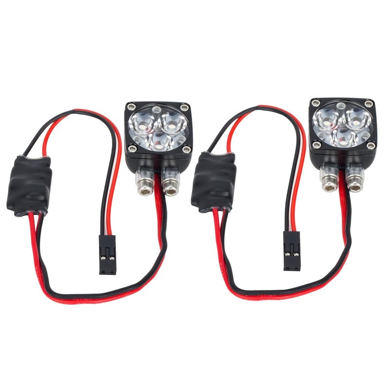 Super Bright Square LED Lights Headlight Spotlight for 1/10 1/8