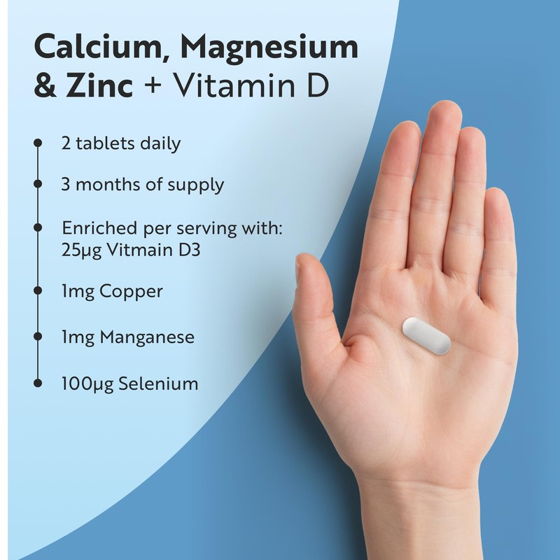 Nutravita Calcium Magnesium & Zinc with Vitamin D D3 Copper