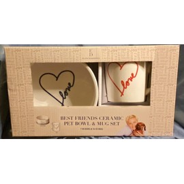 Ellen Degeneres Pet Bowl and Matching Mug Set