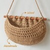Hanging Fruit Basket, Potato and Onion Storage, Handmade Woven Jute