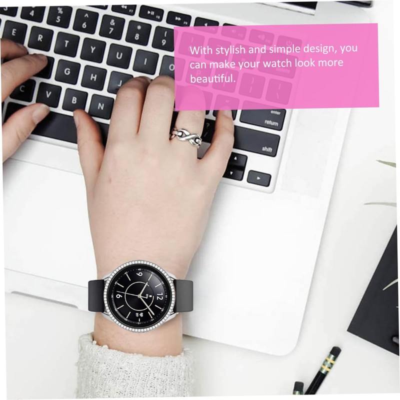 TEHAUX Bling Watch Frame Cover Stylish Protective Bumper Case for