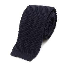 Beams Plus Men's Wool Knit Tie, navy