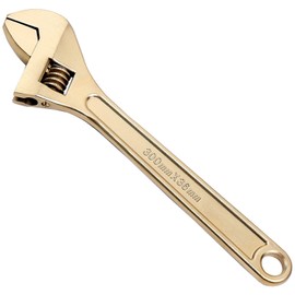 WEDO Adjustable Spanner, Nonsparkly Adjustable Spanner, Max. Jaw Width 13 mm, Length 100 mm (4 Inches), Single Open-End Spanner Aluminium Bronze, BAM/FM Certificate, DIN Standard