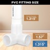 12-Pack 3 Way PVC Fittings 1 Inch, Furniture Grade PVC