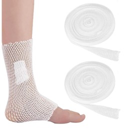 Pack of 2 Mesh Bandage, Tube Bandage, Elastic Tube Bandage, Mesh Tube Bandage, Tubular Compression Bandage, for Attachment, Breathable and Comfortable Fixation Bandage