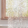 Titanker Clear Shower Curtain Liner with Pebble Pattern, Medium Weight