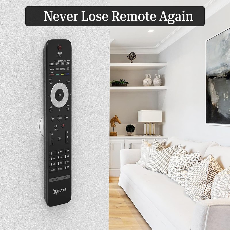 DabbOo Pack of 4 Magnetic Wall Mounts for Remote Control