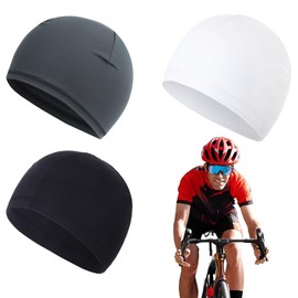 3 Pcs Skull Cap,Skull Caps for Men,Cooling Skull Caps for Men,for Locs,Head for,Cooling,Satin,Beanie Hat for Men Women Multi