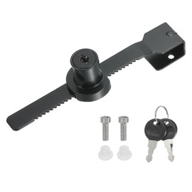 PATIKIL Sliding Glass Cabinet Lock, Keyed Alike Showcase Lock No Drill Glass Door Lock for 5-10mm Glass Door, Black