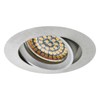 Sebson recessed spotlight, swivel, silver (LED/halogen)