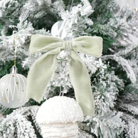 MAYREEL 2 Inch Sage Green Velvet Ribbon Hand Torn Olive Green Silk Frayed Edge for Bridal Bouquets Invitations Wedding Vow Books Gift Baskets Hair Bows 3 Yards