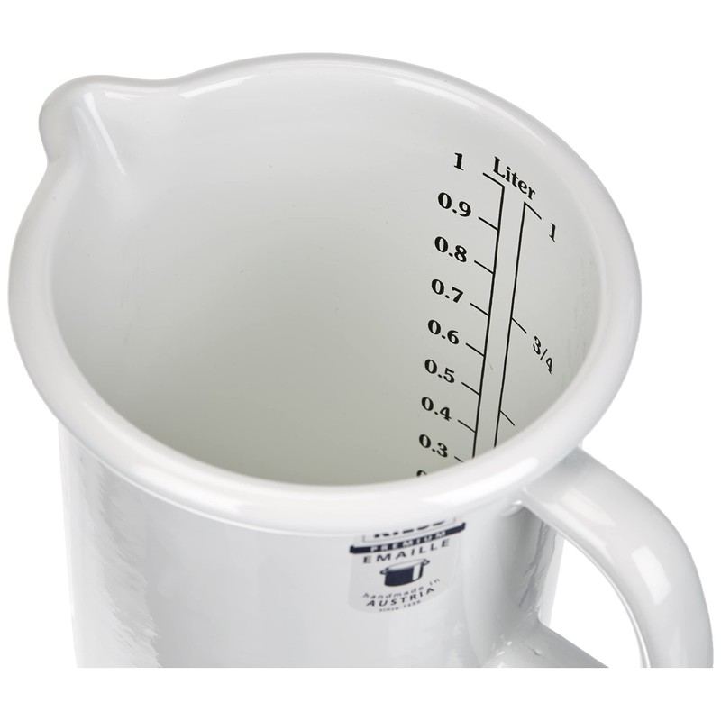 Riess, 0338-033 Kitchen Measure 1 Litre Classic White Diameter 10
