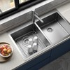 2Pack Stainless Steel Kitchen Sink Grid,13.2" x 11.6" x 1.2"