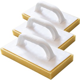Kronen Hansa 3 x Reibfix Tile Washboard with Hydro Sponge Cover for Washing Tiles (Tile Sponge, Cleaning Board, Gridded, Made in Germany, 140 x 280 mm, Thickness 30 mm)