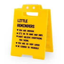 Funny Office Desk Sign, Double Sided Printed Mini Desk Warning Sign Humorous Decorative Signage Team Office Gag Gifts for Boss Employees Coworkers Manager (Style E)