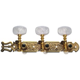 Golden Gate F-2119 Classical Guitar Tuners - 2 Planks (3+3) - Gold