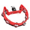 Tambourine Single Row Metal Jingle Bells Handheld Percussion Drum Instrument