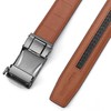BOSTANTEN Men's Leather Ratchet Dress Belt with Automatic Sliding Buckle