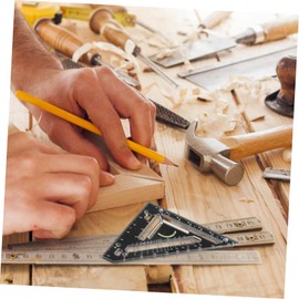 SHINEOFI 1 Set Rafter Square Woodworking Tool Precise Measuring Ruler for Carpenters DIY Enthusiasts Lightweight Easy to Read Durable Design for Accurate Measurements