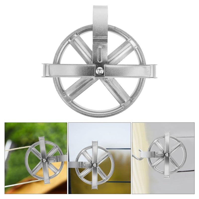 Zerodeko Washing Line Pole Rope Pulley 2pcs Clothesline Pulley for