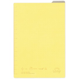 Iroha Publishing ajiki SUNNY Notebook, Weekly/Daily Use, B6 Size (Yellow) L-LSX-01