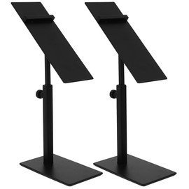 Angoily Shoe Display Stand 2 Pack High Heel Shoe Riser Stainless Steel Sandals Display Stand Adjustable Height Racks for Store Shopping Malls Metal, Home and Store, Organizers and Storage, Black