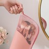 XUNQUCOM Stand-Up Makeup Brush Storage Organizer Bag, Waterproof Dust Free