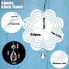 4Pack 8inch Sublimation Wind Spinner Blanks 3D Aluminum Metal Wind