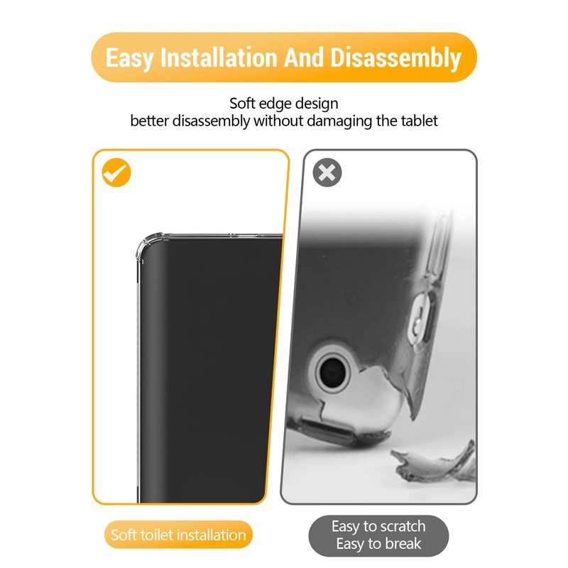 for Nook GlowLight Plus 2019 Tablet Case 7.8 Inch, Transparent