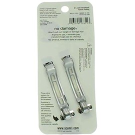 Scunci No-slip Grip Auto Clasp Barrettes, 8.5cm 6-Count