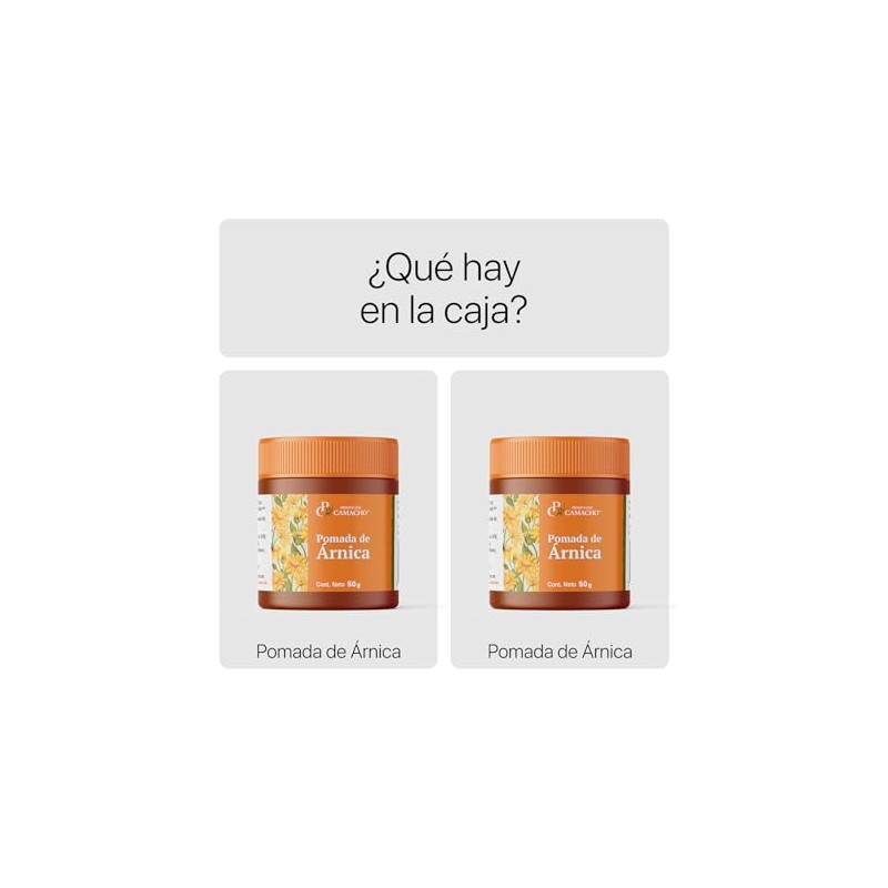Productos Camacho - Pomada árnica (2 pack de 100 gr)