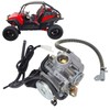 Motorcycle ATV Carb Carburetor Replacment with Oil Pipe for 4